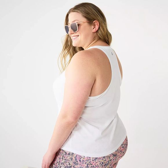 Tek Gear Women's Plus Size Racerback Tank Fresh Lime SZ 2X: NWT - Picture 3 of 6